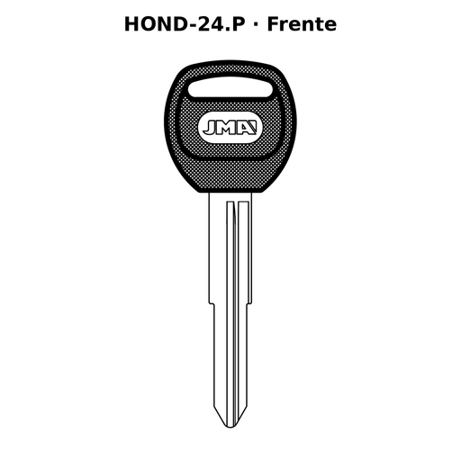 Llave en blanco HOND-24.P - frente