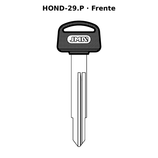 Llave en blanco HOND-29.P - frente