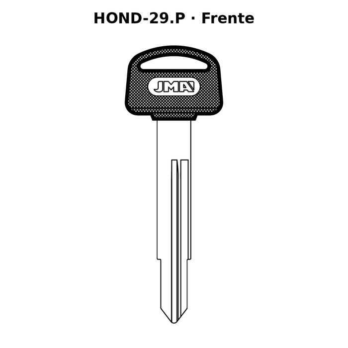 Llave en blanco HOND-29.P - frente
