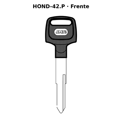 Llave en blanco HOND-42.P - frente