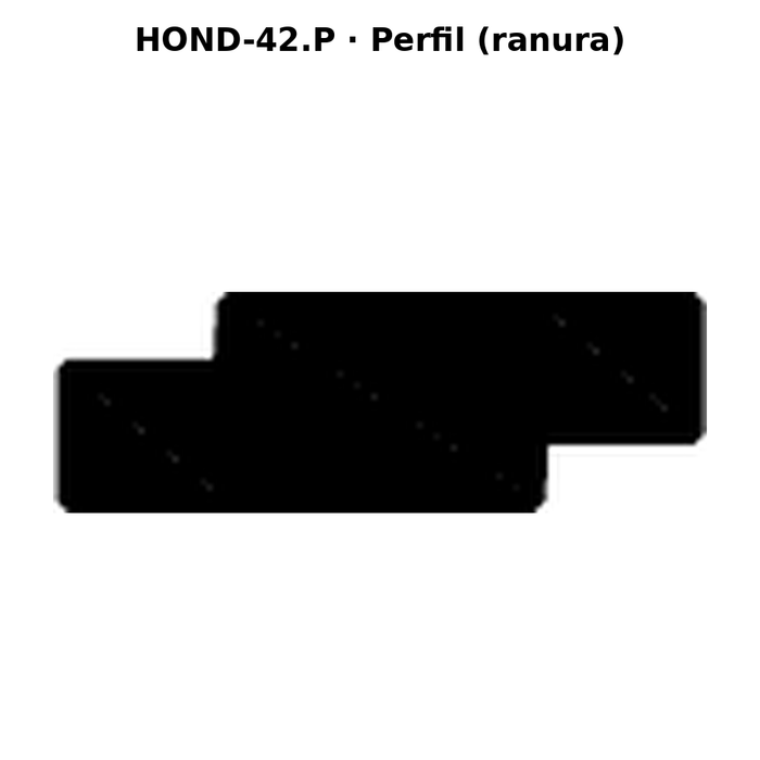 Llave en blanco HOND-42.P - perfil (ranura)