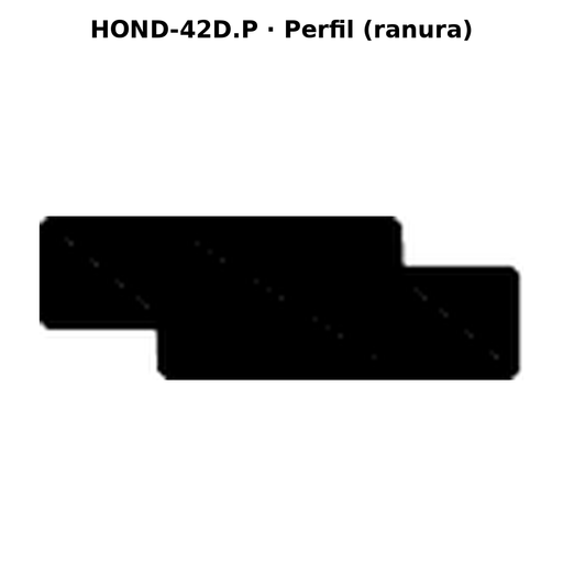 Llave en blanco HOND-42D.P - perfil (ranura)
