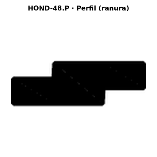 Llave en blanco HOND-48.P - perfil (ranura)