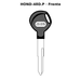 Llave en blanco HOND-48D.P - frente