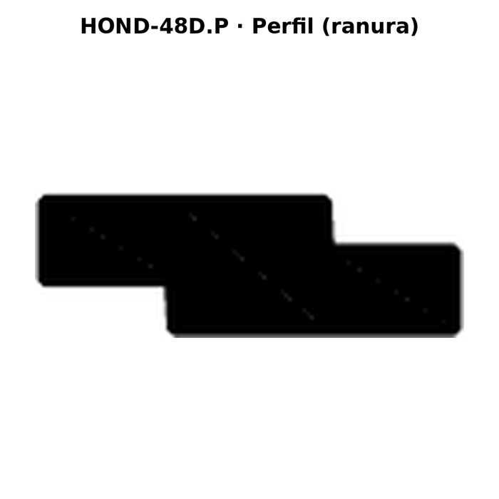 Llave en blanco HOND-48D.P - perfil (ranura)