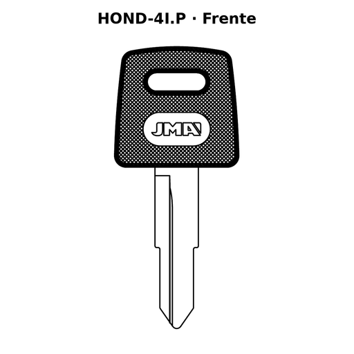 Llave en blanco HOND-4I.P - frente