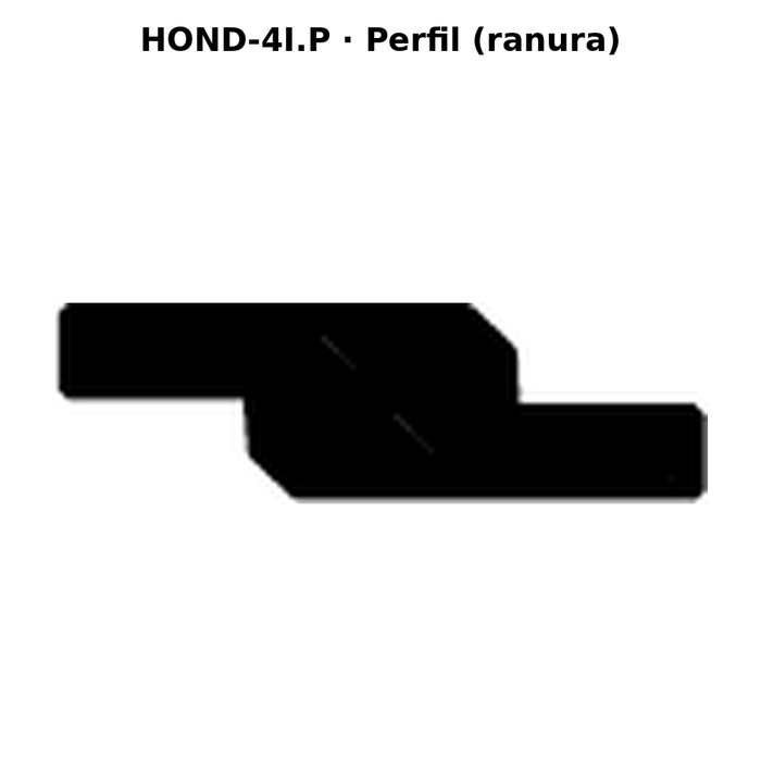 Llave en blanco HOND-4I.P - perfil (ranura)