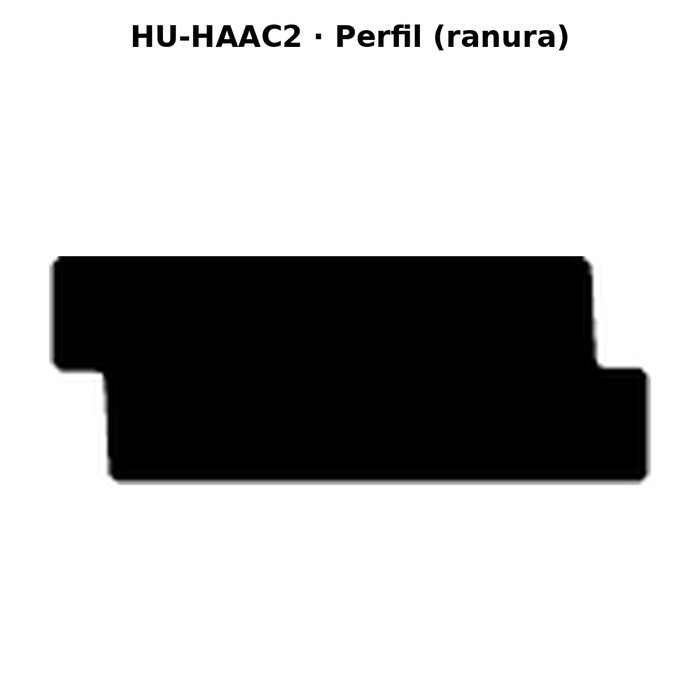 Llave en blanco HU-HAAC2 - perfil (ranura)