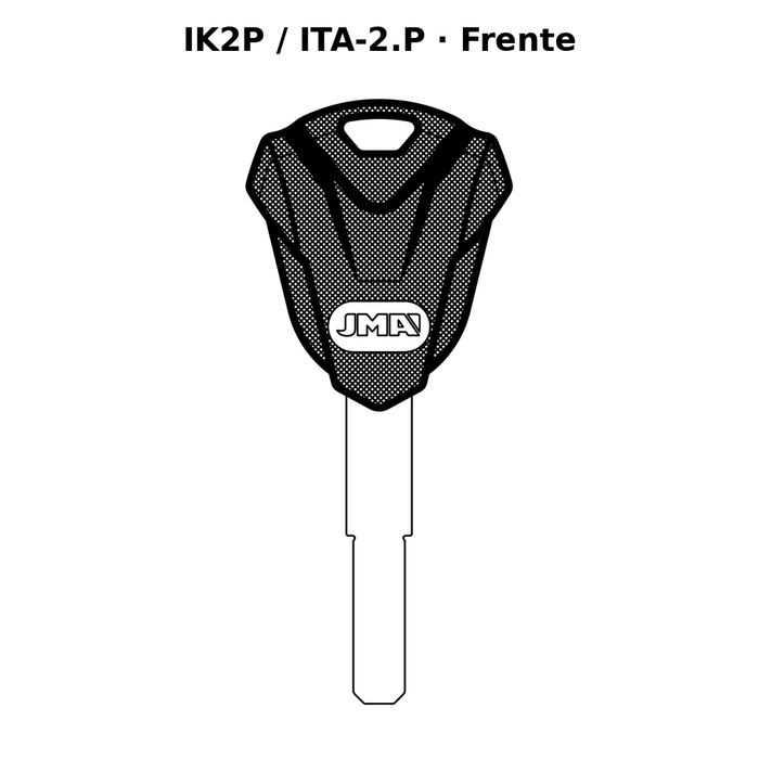 Llave en blanco IK2P / ITA-2.P - frente