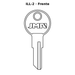 Llave en blanco ILL-2 - frente