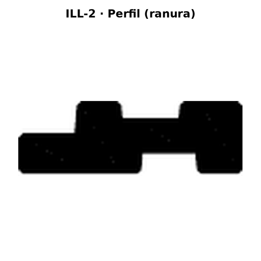 Llave en blanco ILL-2 - perfil (ranura)
