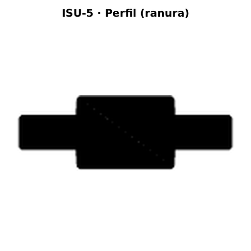 Llave en blanco ISU-5 - perfil (ranura)