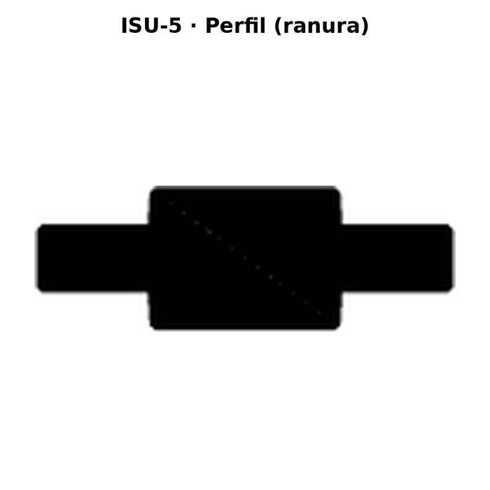Llave en blanco ISU-5 - perfil (ranura)