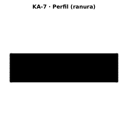Llave en blanco KA-7 - perfil (ranura)
