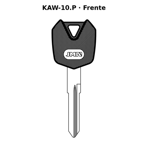 Llave en blanco KAW-10.P - frente
