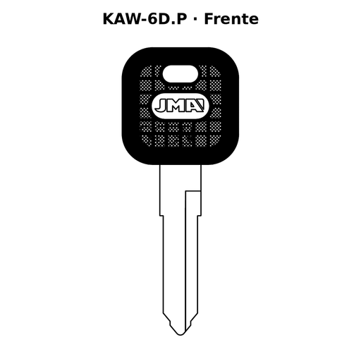 Llave en blanco KAW-6D.P - frente