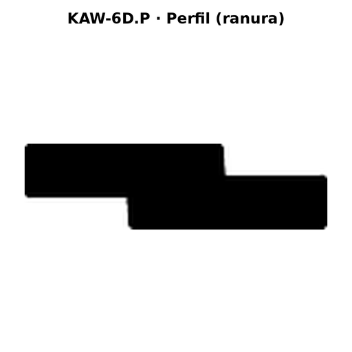 Llave en blanco KAW-6D.P - perfil (ranura)
