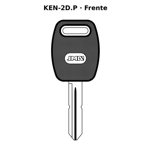 Llave en blanco KEN-2D.P - frente