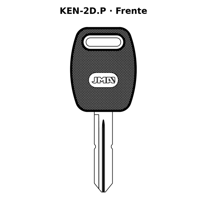 Llave en blanco KEN-2D.P - frente