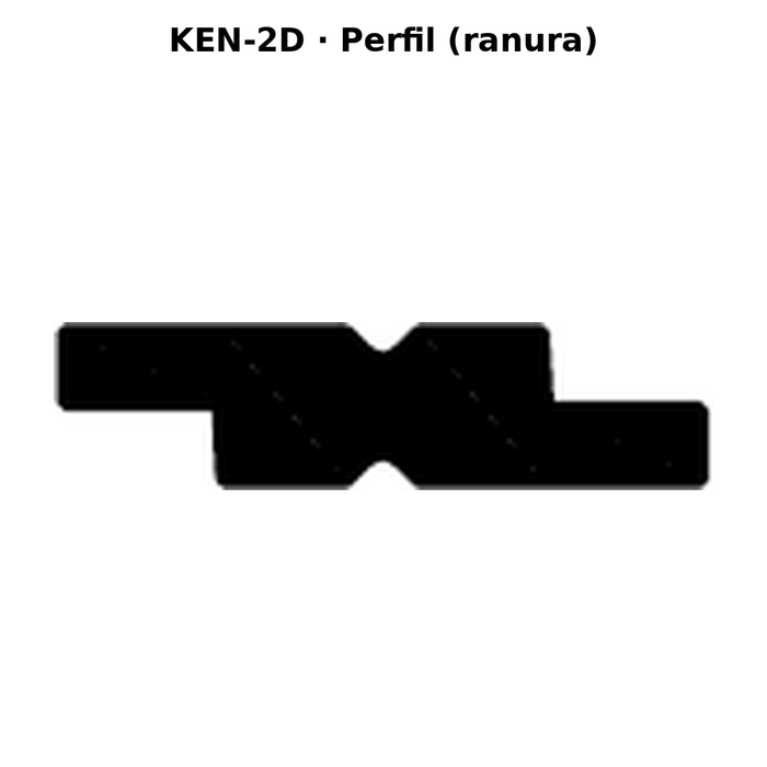 Llave en blanco KEN-2D - perfil (ranura)