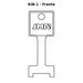 Llave en blanco KIB-1 - frente
