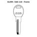 Llave en blanco KLE9R / KAE-11D - frente