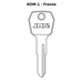 Llave en blanco KOM-1 - frente