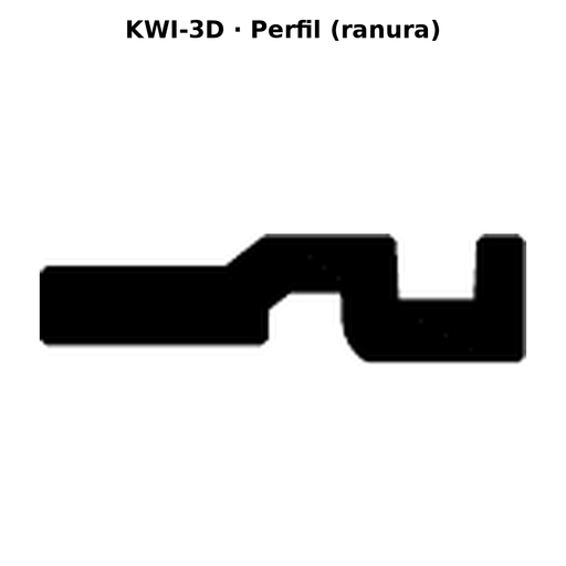 Llave en blanco KWI-3D - perfil (ranura)
