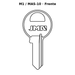 Llave en blanco M1 / MAS-10 - frente