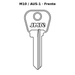 Llave en blanco M10 / AUS-1 - frente