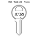 Llave en blanco M1C / MAS-10D - frente
