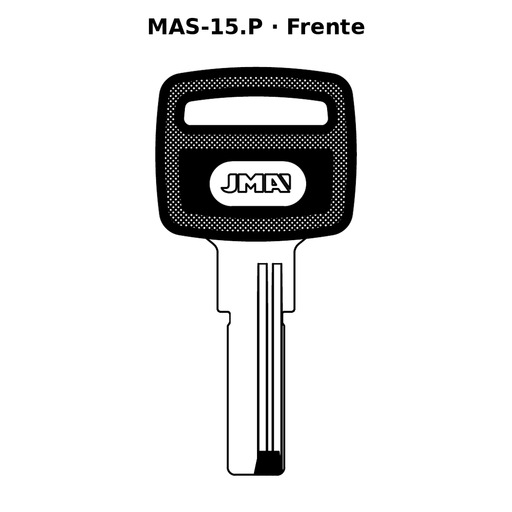 Llave en blanco MAS-15.P - frente