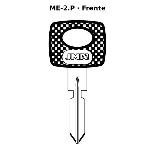 Llave en blanco ME-2.P - frente
