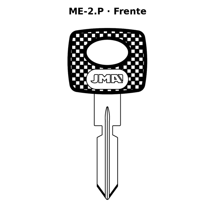Llave en blanco ME-2.P - frente