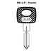 Llave en blanco ME-2.P - frente