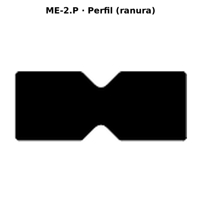 Llave en blanco ME-2.P - perfil (ranura)