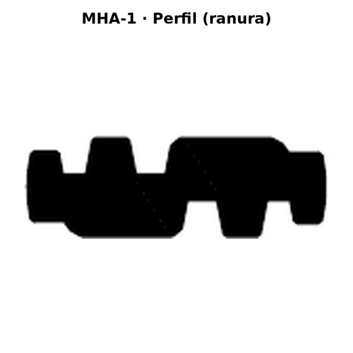 Llave en blanco MHA-1 - perfil (ranura)