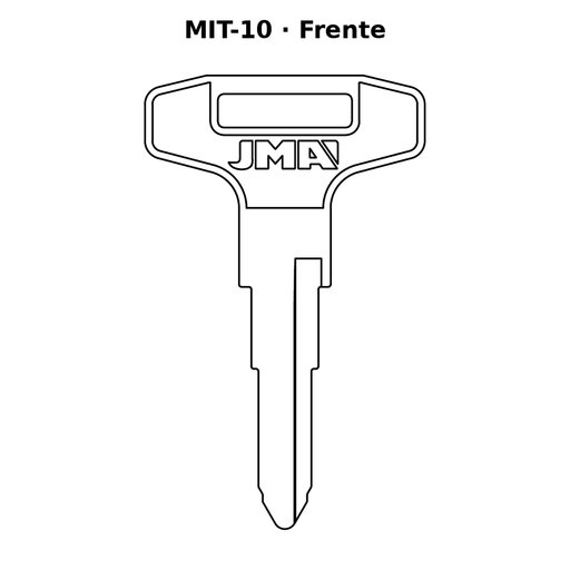 Llave en blanco MIT-10 - frente