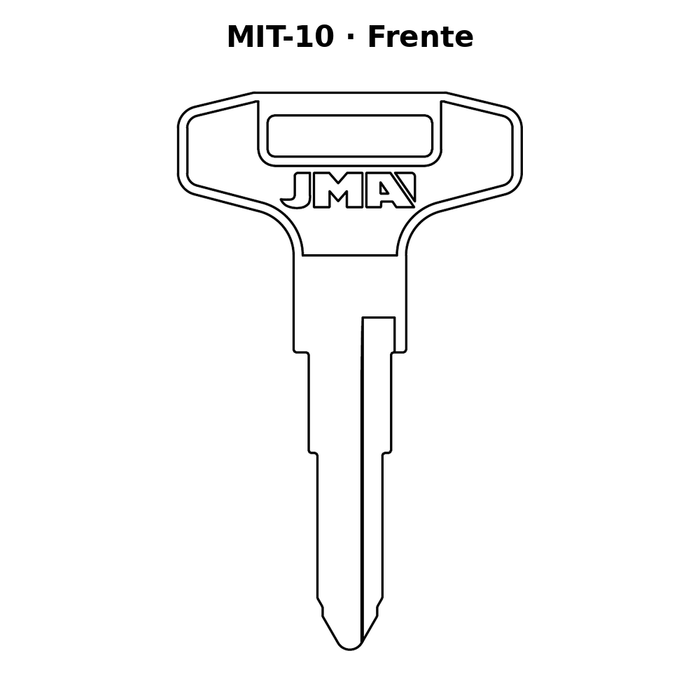 Llave en blanco MIT-10 - frente