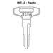 Llave en blanco MIT-10 - frente