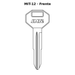 Llave en blanco MIT-12 - frente