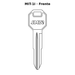 Llave en blanco MIT-1I - frente