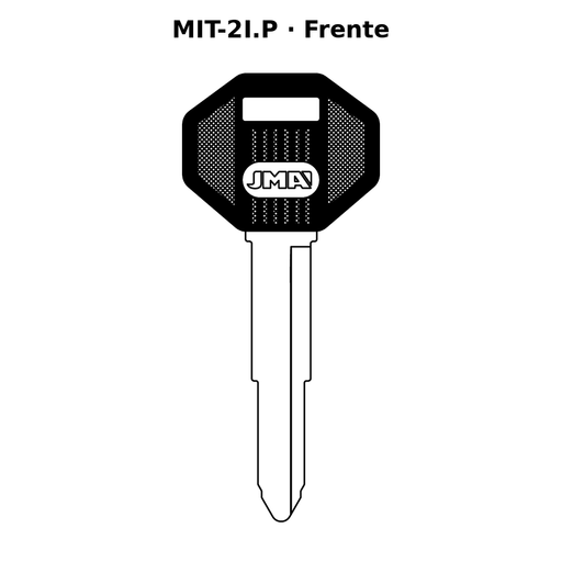 Llave en blanco MIT-2I.P - frente