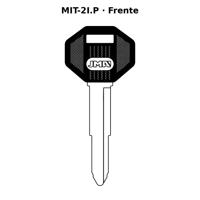 Llave en blanco MIT-2I.P - frente