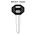 Llave en blanco MIT-2I.P - frente