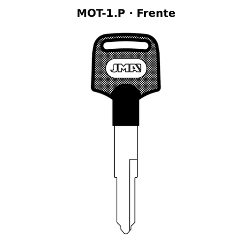 Llave en blanco MOT-1.P - frente