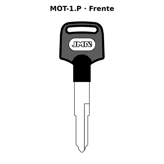 Llave en blanco MOT-1.P - frente