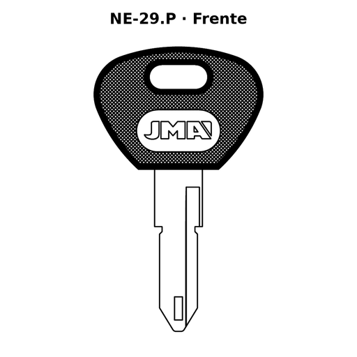 Llave en blanco NE-29.P - frente