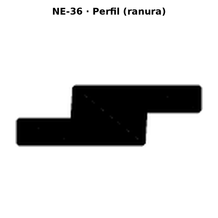 Llave en blanco NE-36 - perfil (ranura)