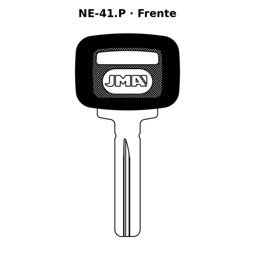 Llave en blanco NE-41.P - frente
